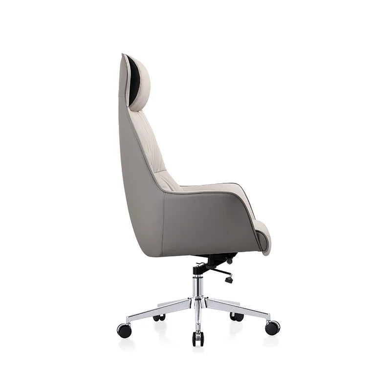 Moderner Drehstuhl mit Höhenverstellung, Gepolsterter Bürostuhl im Zeitgenössischen Design, Sitzstuhl für Büro und Wohnbereich
