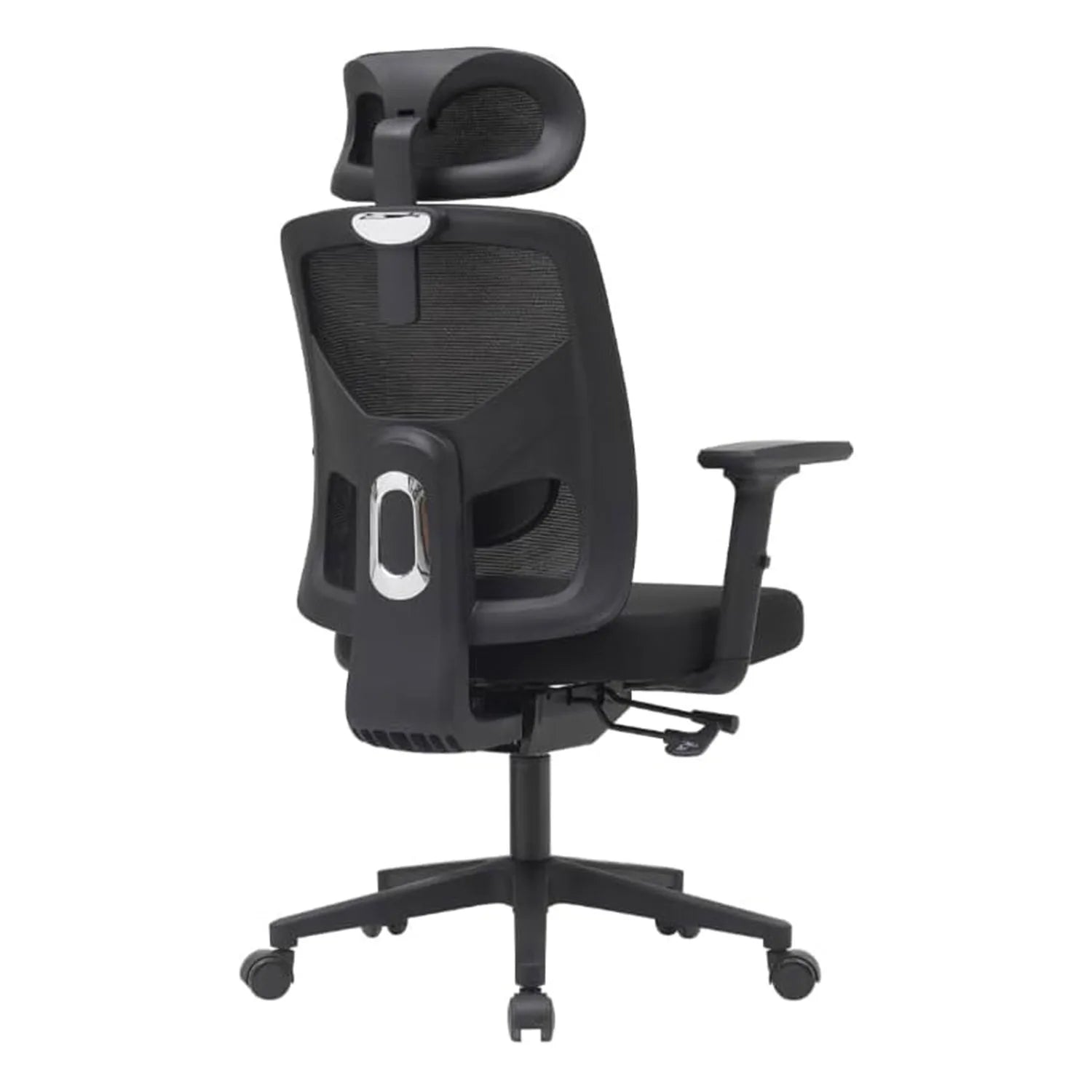 Bürostuhl aus Netzstoff, Höhenverstellbar, mit Hochklappbaren Armlehnen und 360° Rollen, Drehstuhl für Büro und Home Office