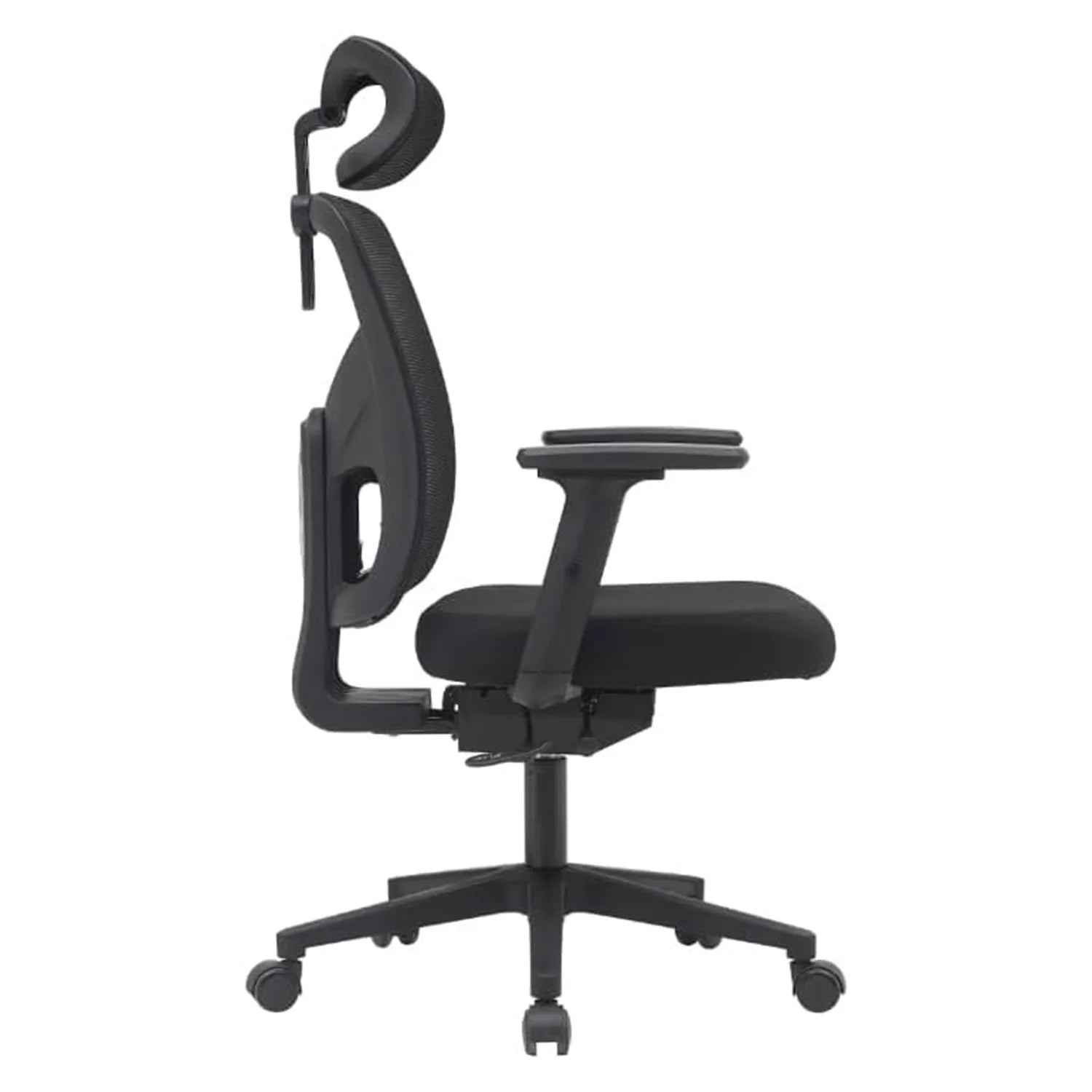 Bürostuhl aus Netzstoff, Höhenverstellbar, mit Hochklappbaren Armlehnen und 360° Rollen, Drehstuhl für Büro und Home Office
